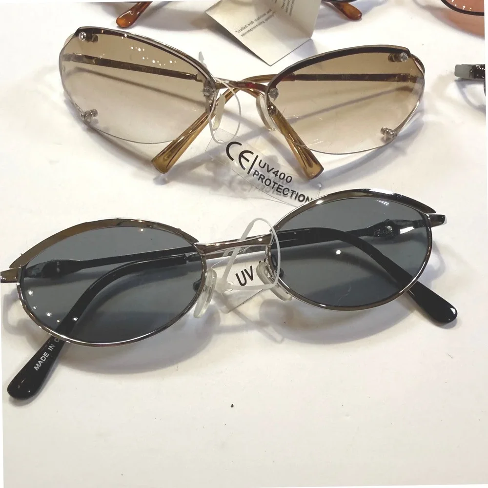 Vintage Y2K Sunglasses Lot 5 Pairs NYS Collection UV400 Aviator Oval Shield NEW
